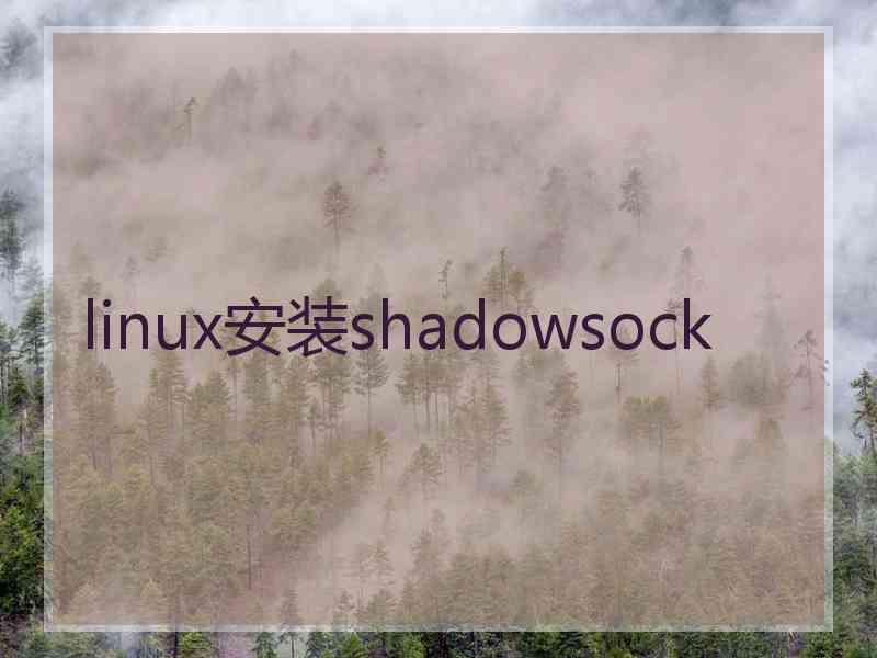 linux安装shadowsock