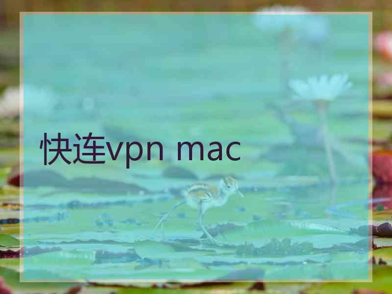 快连vpn mac